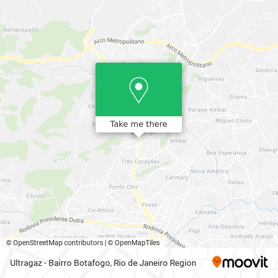 Ultragaz - Bairro Botafogo map