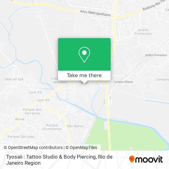 Mapa Tyosaii : Tattoo Studio & Body Piercing