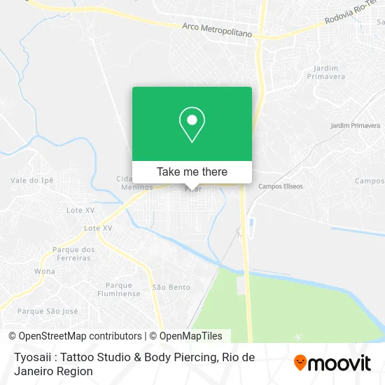 Tyosaii : Tattoo Studio & Body Piercing map