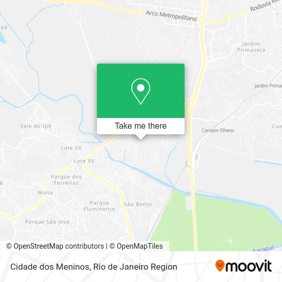 Cidade dos Meninos map