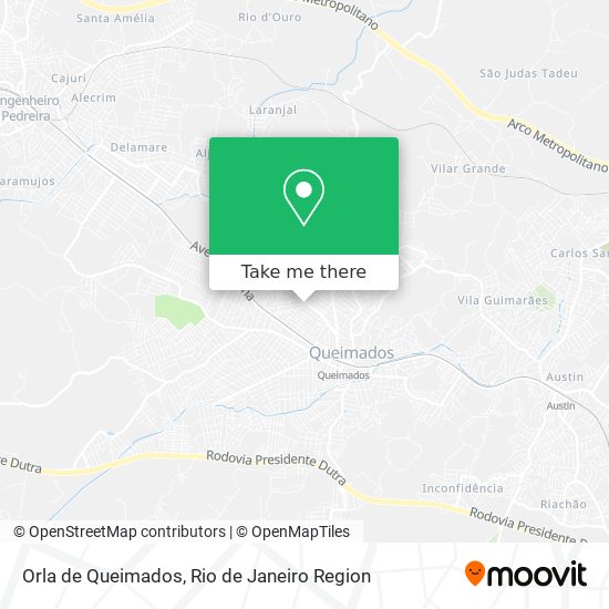 Orla de Queimados map