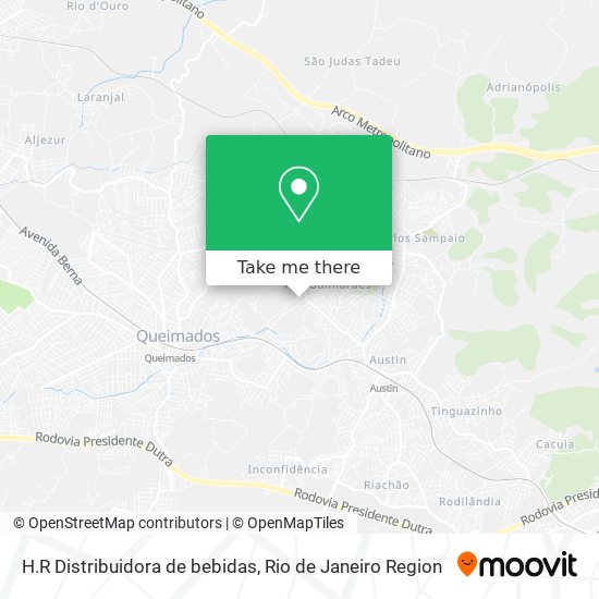 H.R Distribuidora de bebidas map