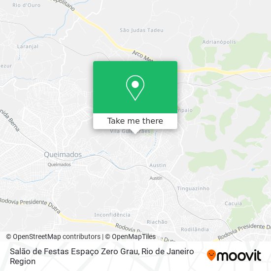 Salão de Festas Espaço Zero Grau map