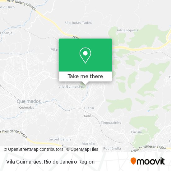 Vila Guimarães map
