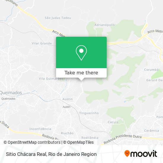Sítio Chácara Real map