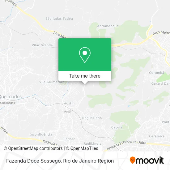 Fazenda Doce Sossego map
