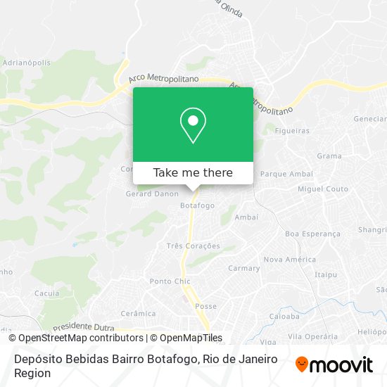 Depósito Bebidas Bairro Botafogo map