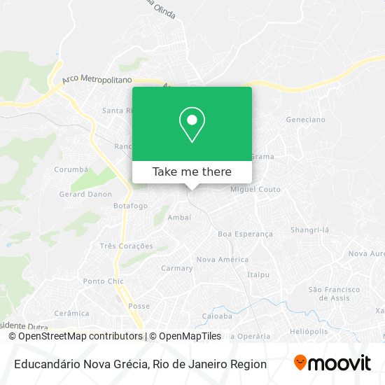 Mapa Educandário Nova Grécia