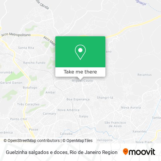 Guelzinha salgados e doces map