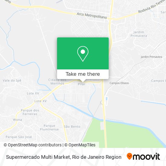 Supermercado Multi Market map