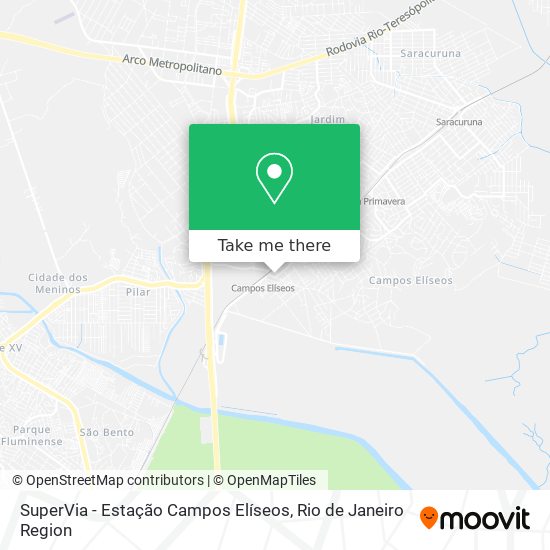 SuperVia - Estação Campos Elíseos map