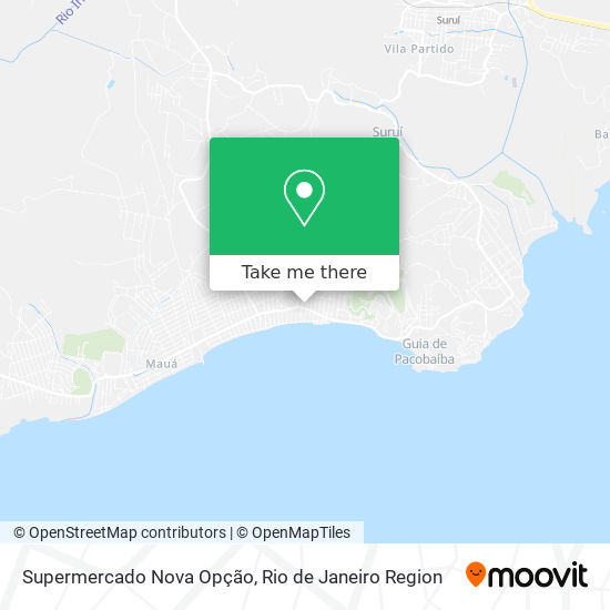 Mapa Supermercado Nova Opção