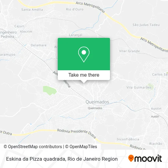 Eskina da Pizza quadrada map