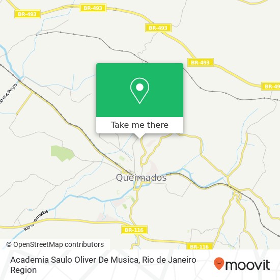 Mapa Academia Saulo Oliver De  Musica