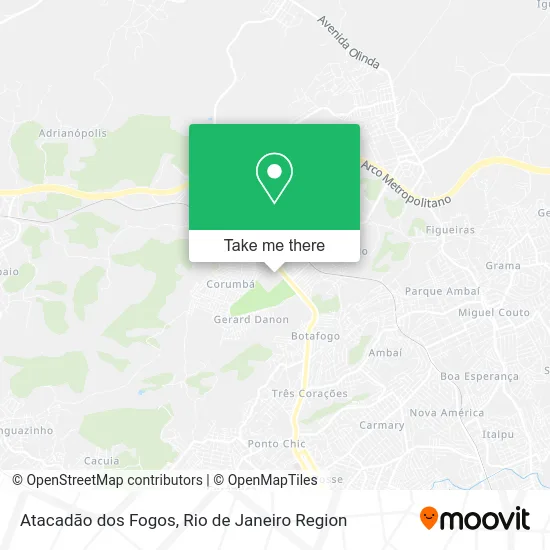 Atacadão dos Fogos map