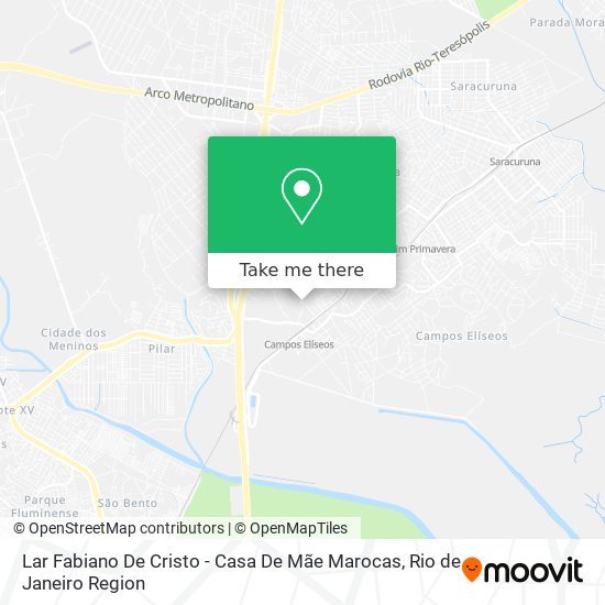 Lar Fabiano De Cristo - Casa De Mãe Marocas map