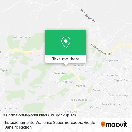 Mapa Estacionamento Vianense Supermercados