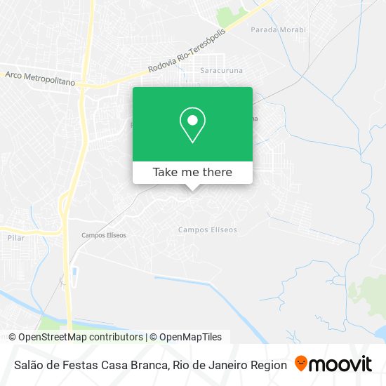 Mapa Salão de Festas Casa Branca