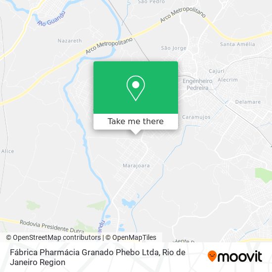 Fábrica Pharmácia Granado Phebo  Ltda map