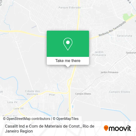 Casalit Ind e Com de Materiais de Const. map