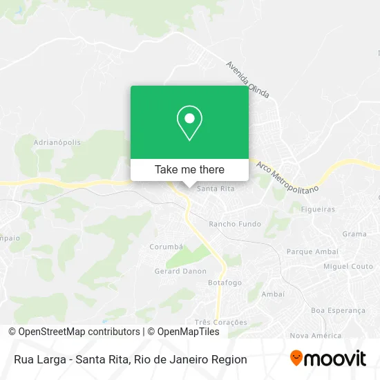 Rua Larga - Santa Rita map