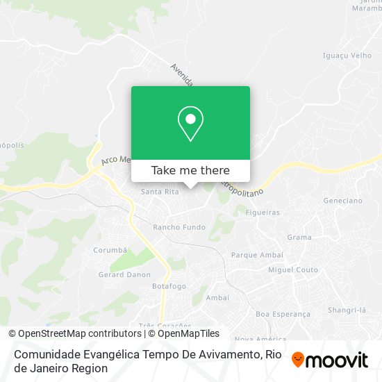 Comunidade Evangélica Tempo De Avivamento map