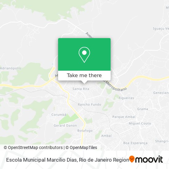 Mapa Escola Municipal Marcilio Dias