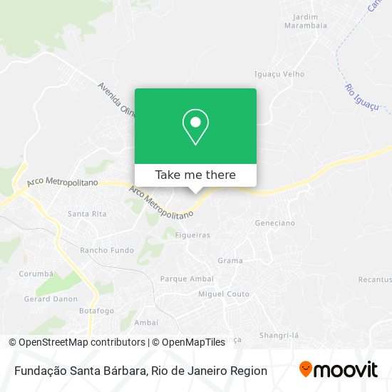 Fundação Santa Bárbara map