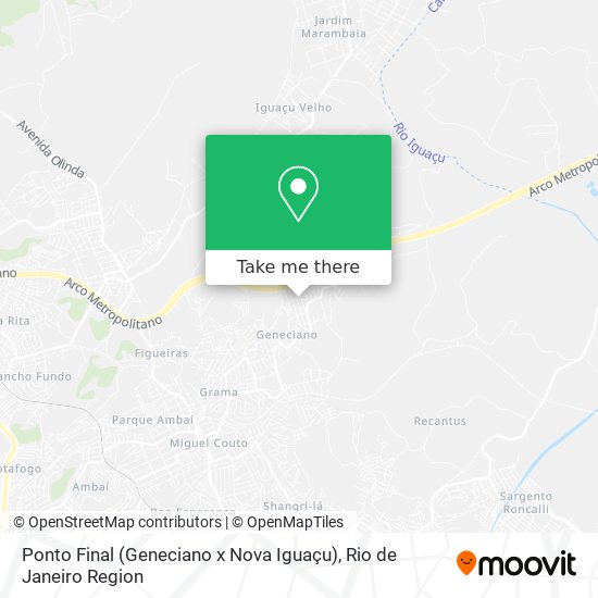 Ponto Final (Geneciano x Nova Iguaçu) map