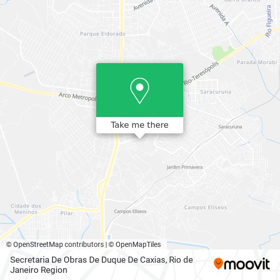 Secretaria De Obras De Duque De Caxias map