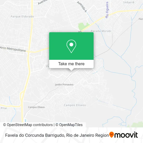 Favela do Corcunda Barrigudo map