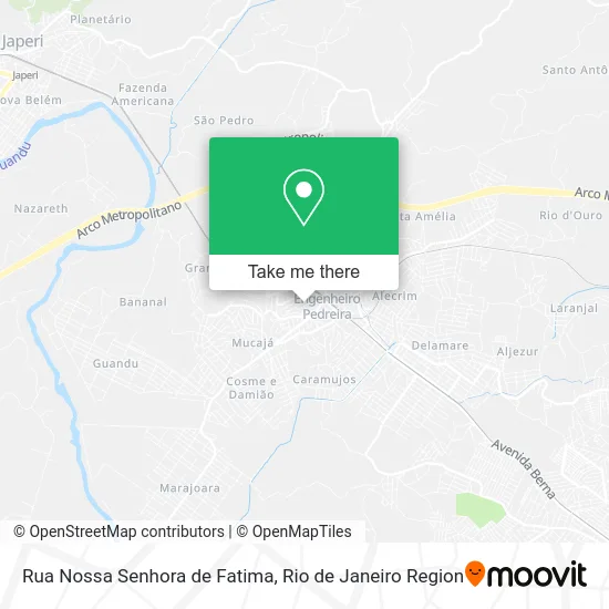 Rua Nossa Senhora de Fatima map