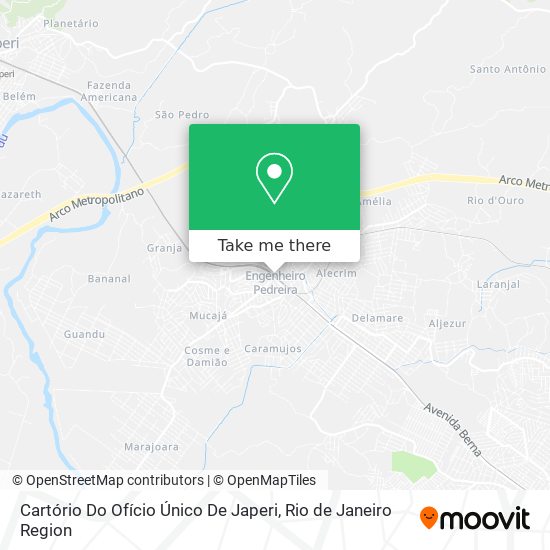 Cartório Do Ofício Único De Japeri map