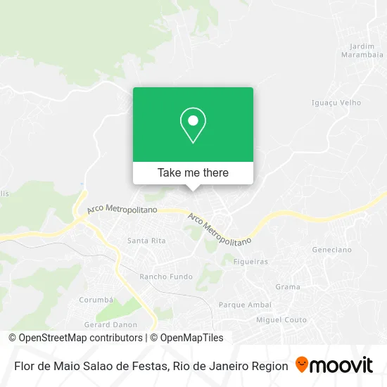 Flor de Maio Salao de Festas map