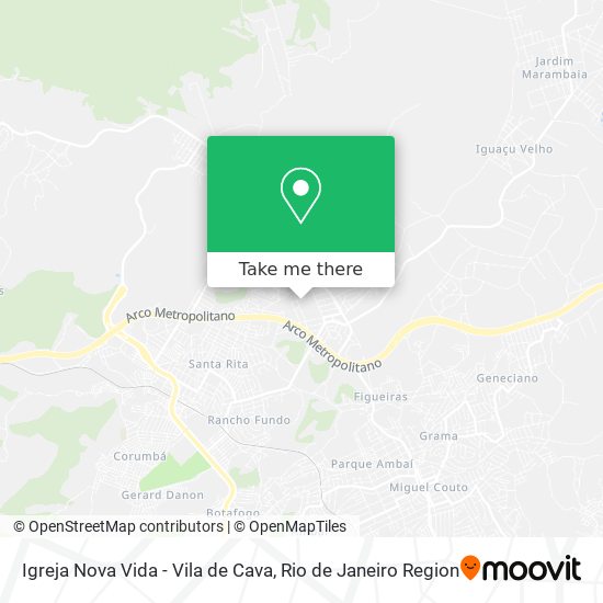 Igreja Nova Vida - Vila de Cava map