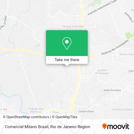 Comercial Milano Brasil map