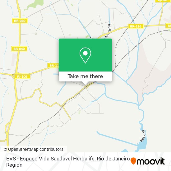 Mapa EVS - Espaço Vida Saudável Herbalife