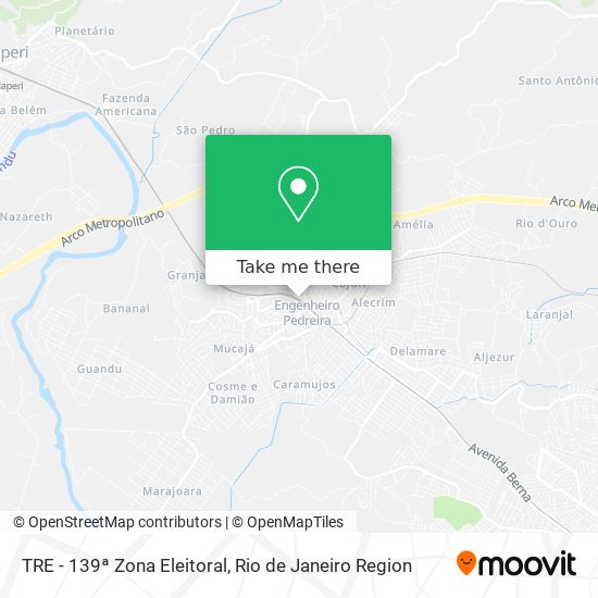 TRE - 139ª Zona Eleitoral map