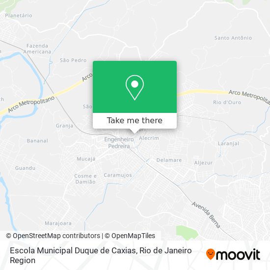 Mapa Escola Municipal Duque de Caxias