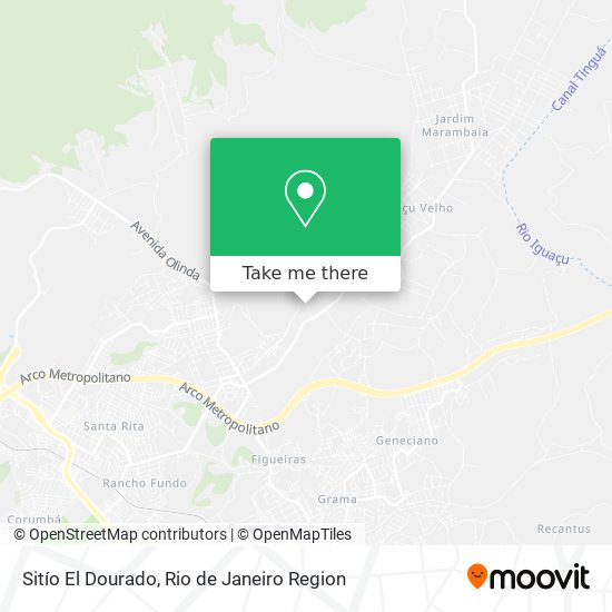 Sitío El Dourado map