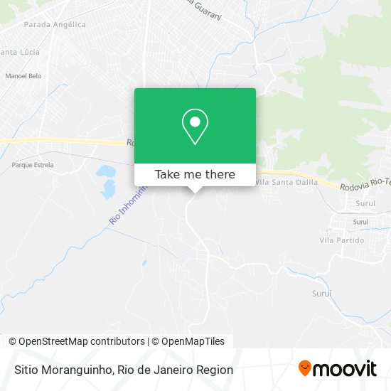 Sitio Moranguinho map