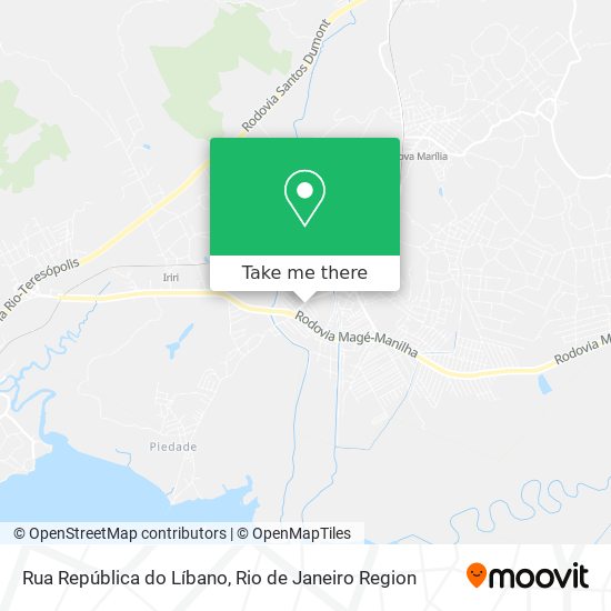 Rua República do Líbano map