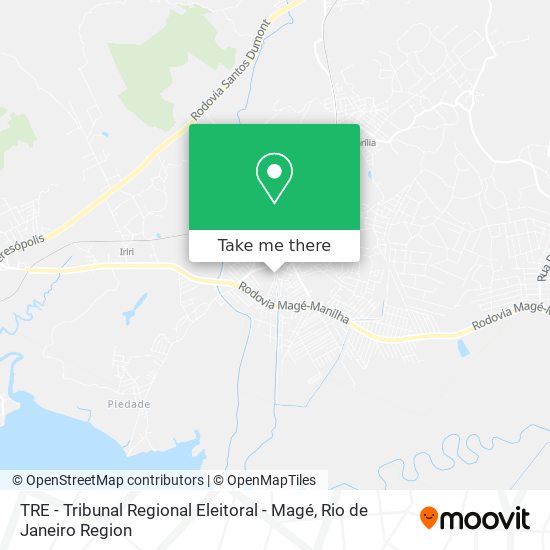 TRE - Tribunal Regional Eleitoral - Magé map