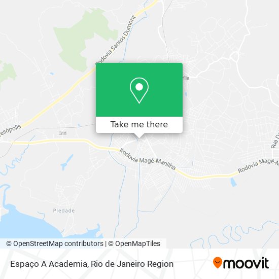 Espaço A Academia map
