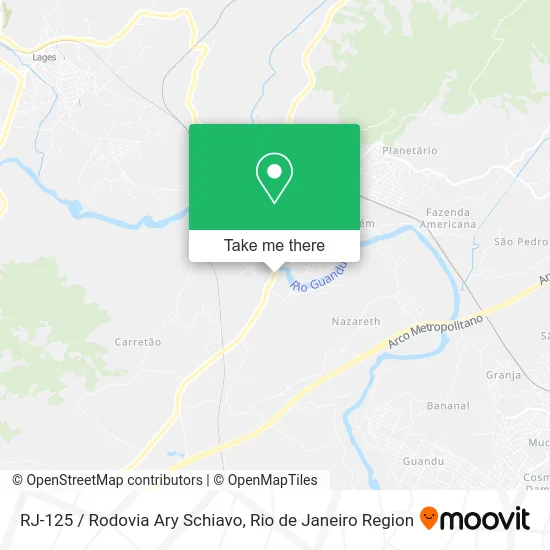 RJ-125 / Rodovia Ary Schiavo map