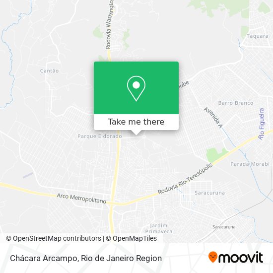 Chácara Arcampo map