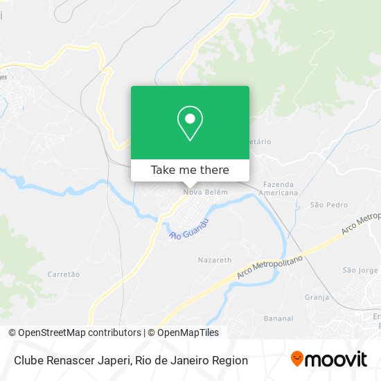 Clube Renascer Japeri map