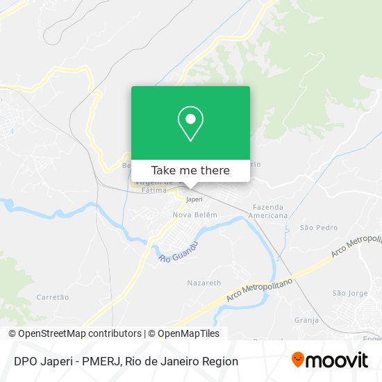 DPO Japeri - PMERJ map