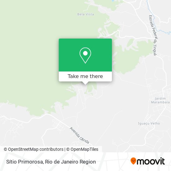 Sítio Primorosa map