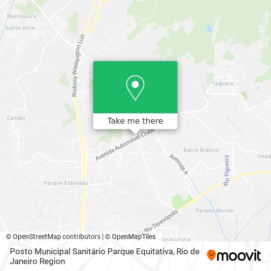 Mapa Posto Municipal Sanitário Parque Equitativa